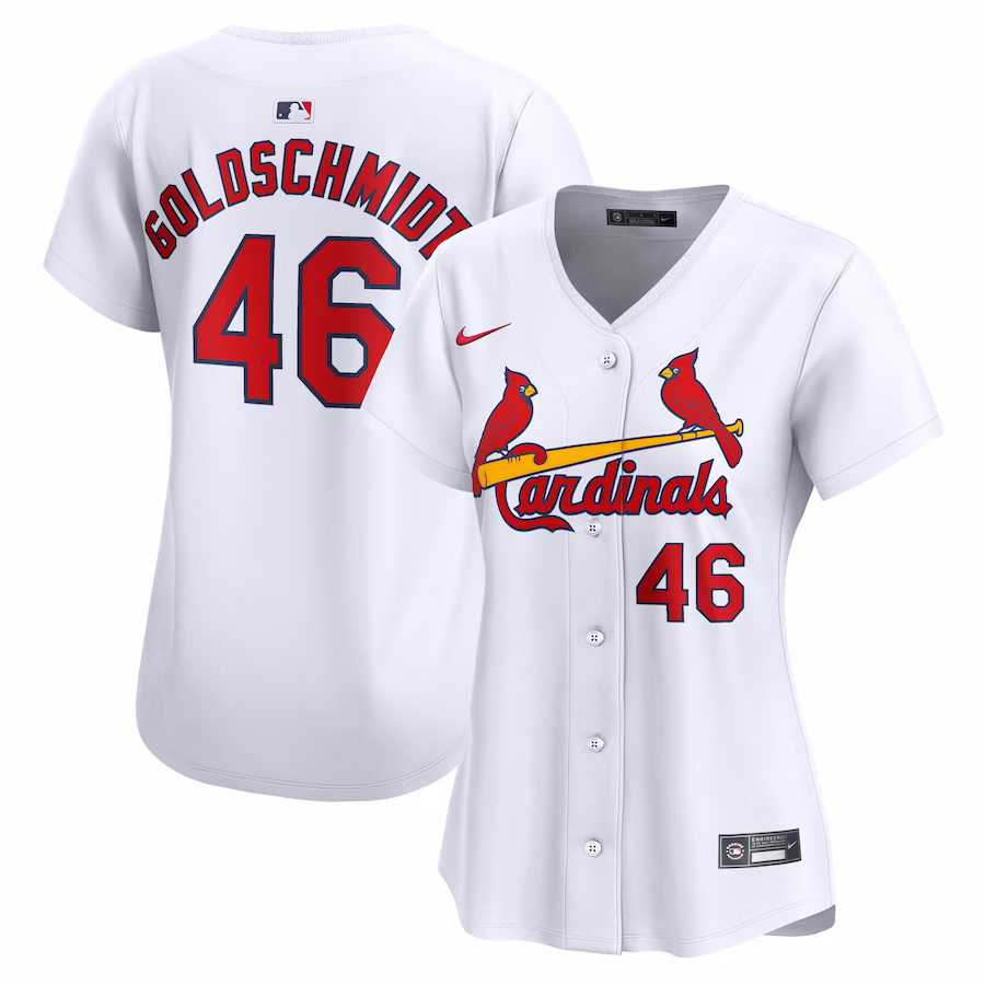 Women's St. Louis Cardinals Paul Goldschmidt Nike White Home Limited Player Jersey - Jersey