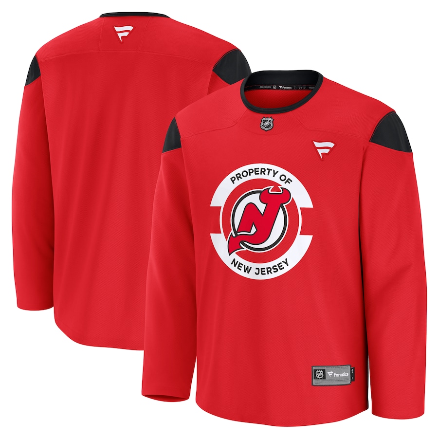 Men's New Jersey Devils Fanatics Red Team Practice Jersey - Jersey
