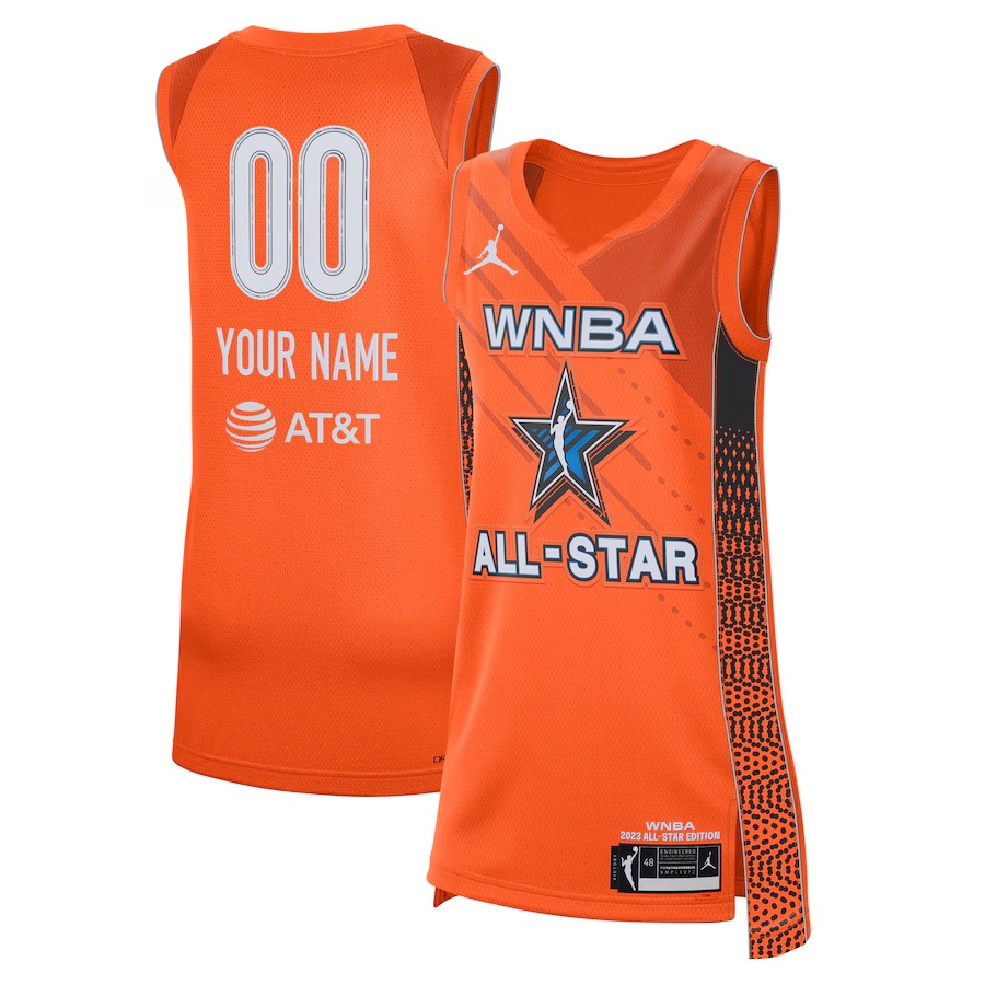 Unisex Jordan Brand Orange 2023 WNBA All-Star Game Custom Victory Jersey - Jersey
