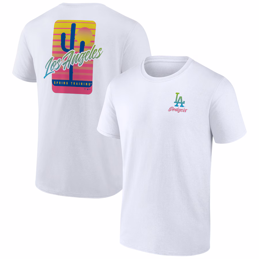 Men's Los Angeles Dodgers White Spring Break T-Shirt - Jersey