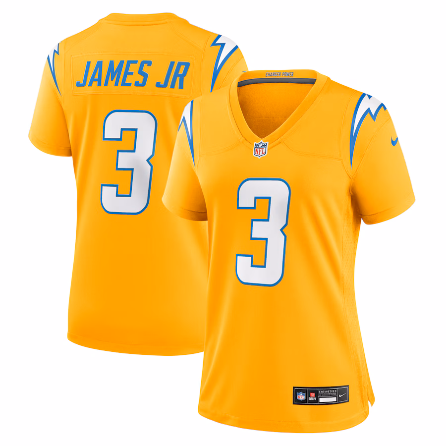 Women's Los Angeles Chargers Derwin James Jr. Nike Gold Alternate Charger Power Game Jersey - Jersey