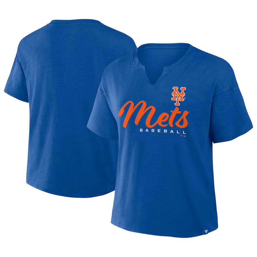 Women's New York Mets Fanatics Royal Fan Fave Stadium Slub T-Shirt - Jersey