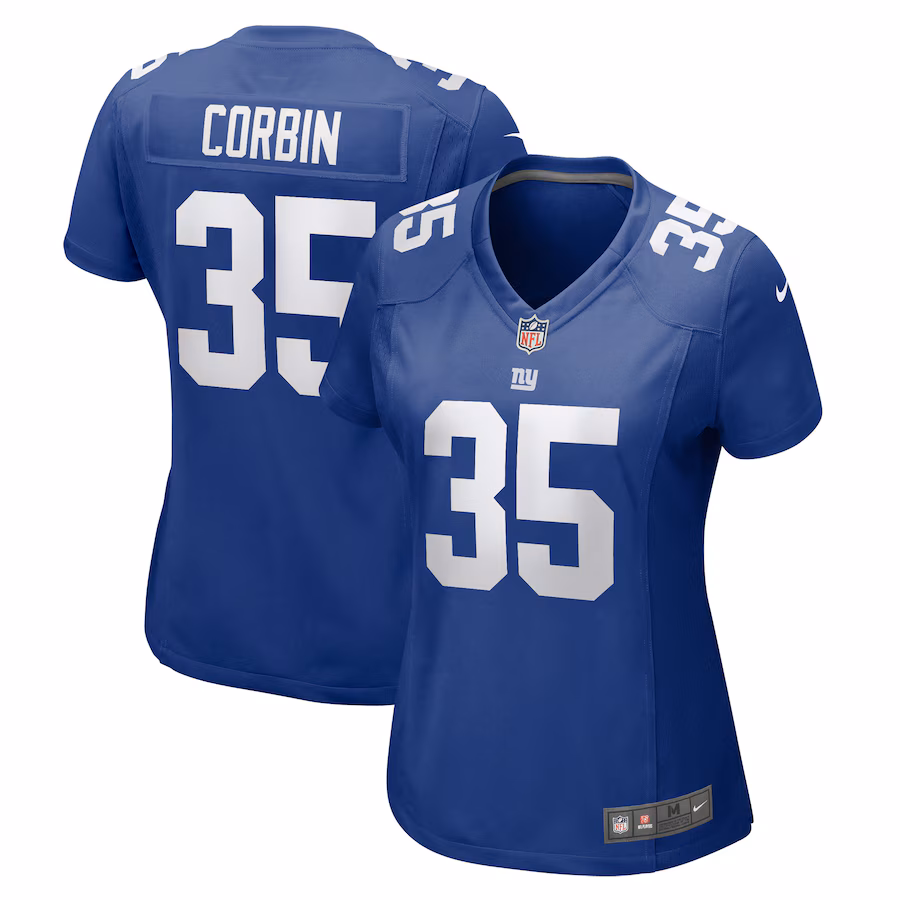 Women's New York Giants Jashaun Corbin Nike  Royal Team Game Jersey - Jersey