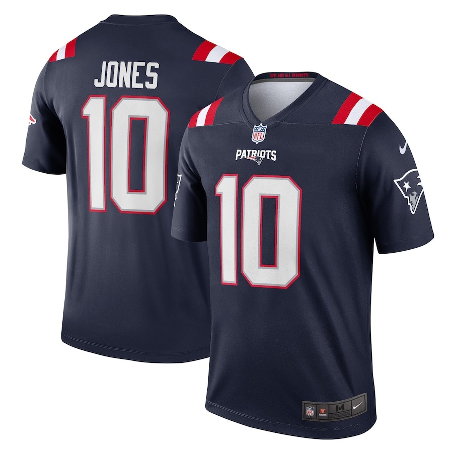 Men's New England Patriots Mac Jones Nike Navy Legend Jersey - Jersey