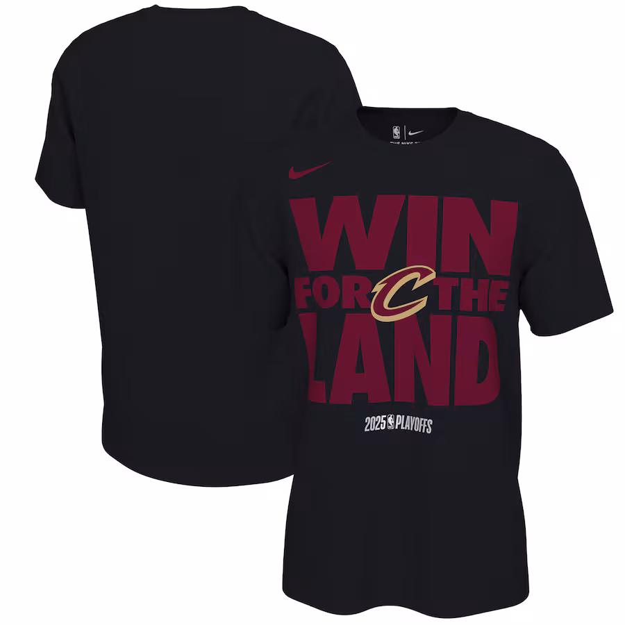 Unisex Cleveland Cavaliers Nike Black 2025 NBA Playoffs On-Court Mantra T-Shirt - Jersey