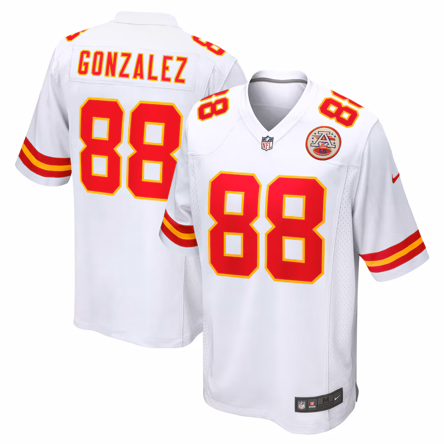 Men's Kansas City Chiefs Tony Gonzalez Nike White Retired Player Game Jersey - Jersey