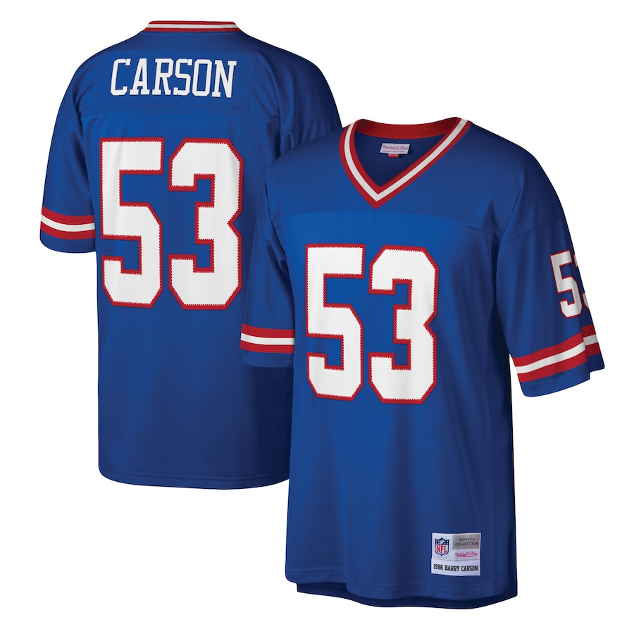 Men's New York Giants Harry Carson Mitchell & Ness Royal Legacy Replica Jersey - Jersey