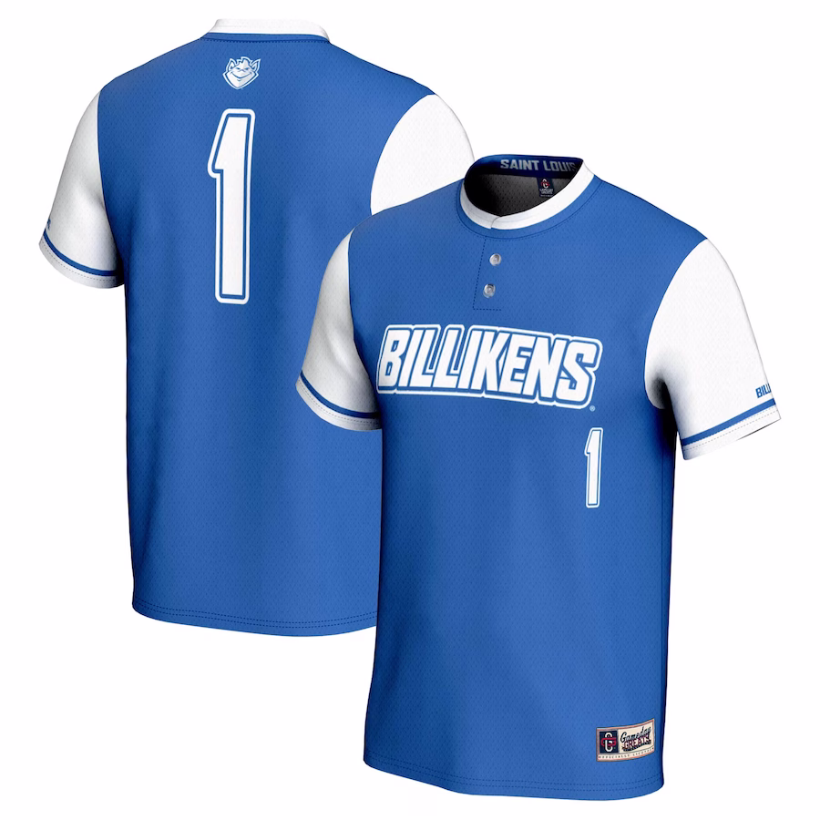 #1 Saint Louis Billikens GameDay Greats Unisex Lightweight Softball Jersey - Blue - Jersey