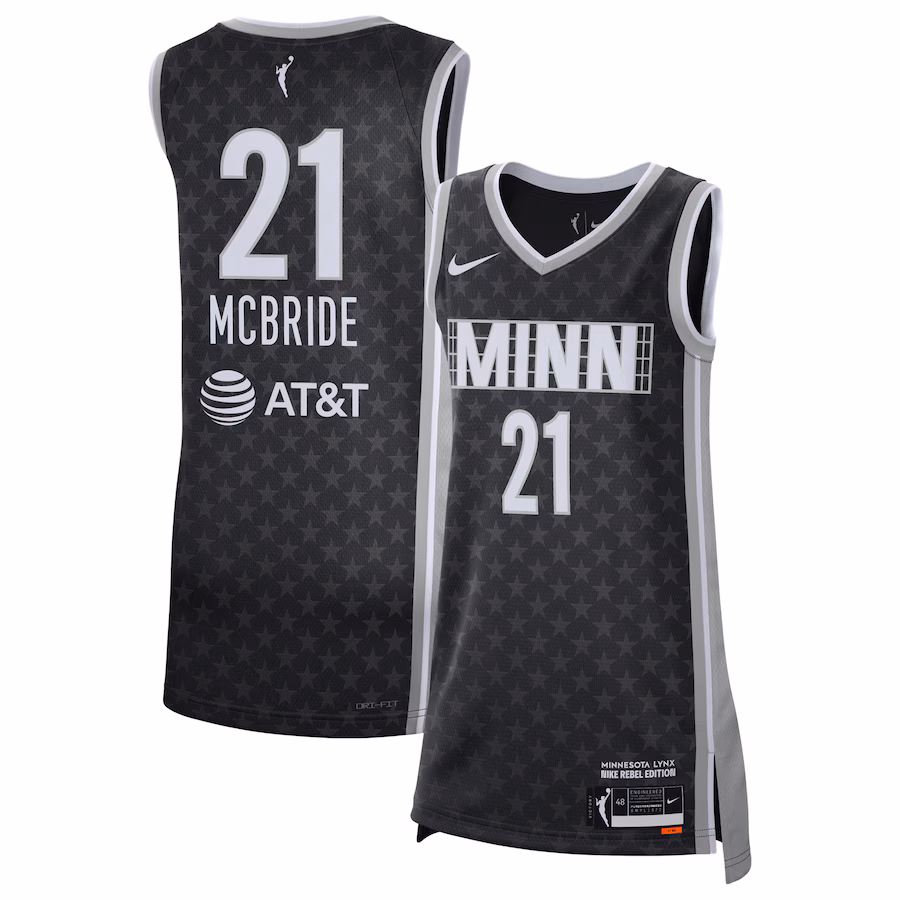 Women's Minnesota Lynx Kayla McBride Nike Black 2021 Rebel Edition Victory Player Jersey - Jersey
