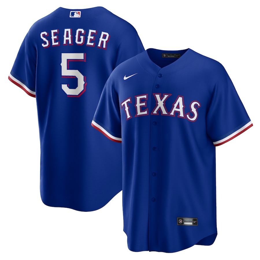 Men's Texas Rangers Corey Seager Nike Royal Alternate Replica Player Jersey - Jersey