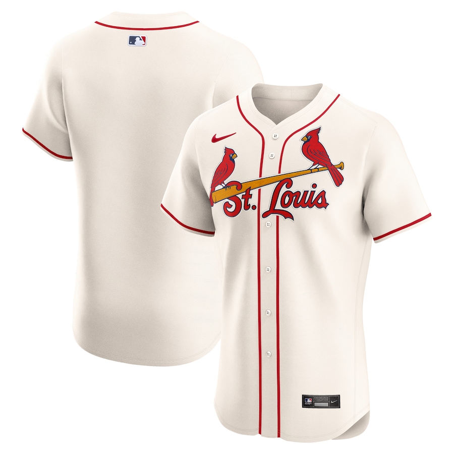 Men's St. Louis Cardinals Nike Cream Alternate Elite Jersey - Jersey