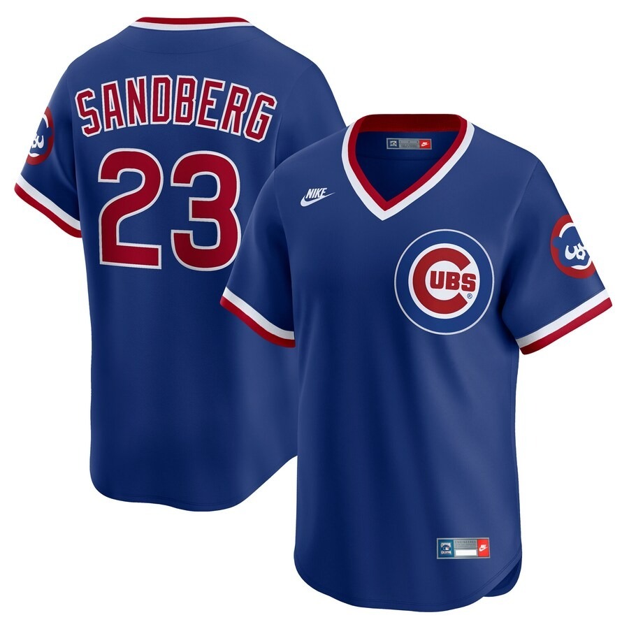 Men's Chicago Cubs Ryne Sandberg Nike Royal Throwback Cooperstown Collection Limited Jersey - Jersey