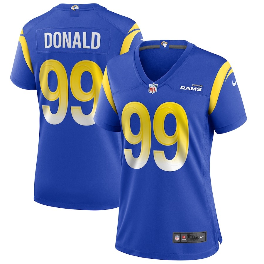 Women's Los Angeles Rams Aaron Donald Nike Royal Player Jersey - Jersey