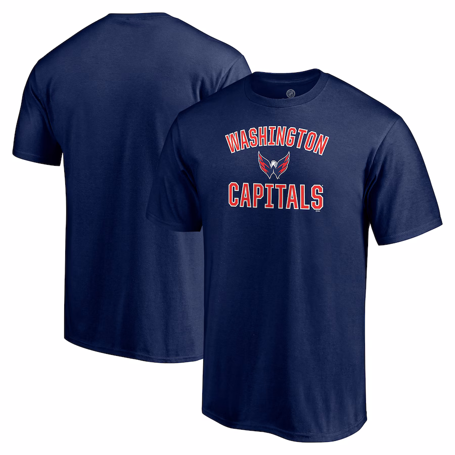 Men's Washington Capitals Navy Victory Arch T-Shirt - Jersey