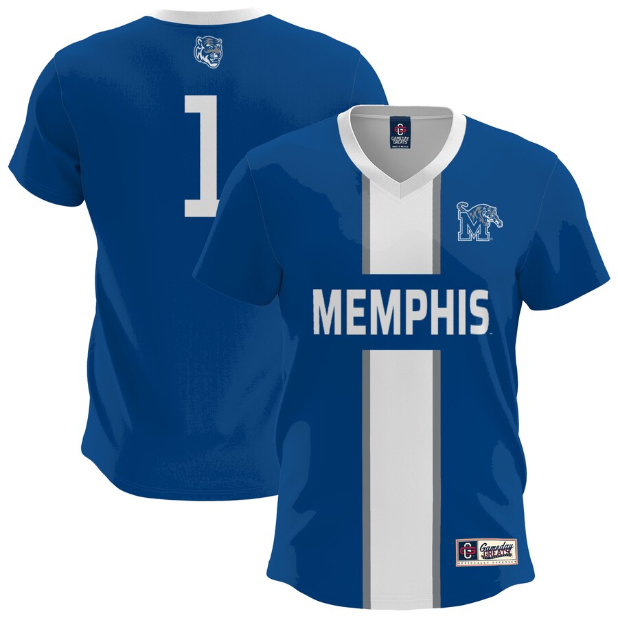 Men's GameDay Greats  Royal Memphis Tigers Lightweight Soccer Fashion Jersey - Jersey