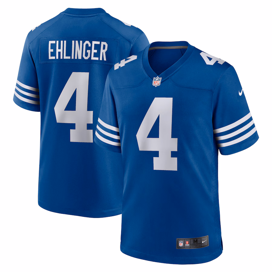 Men's Indianapolis Colts Sam Ehlinger Nike Blue Game Player Jersey - Jersey