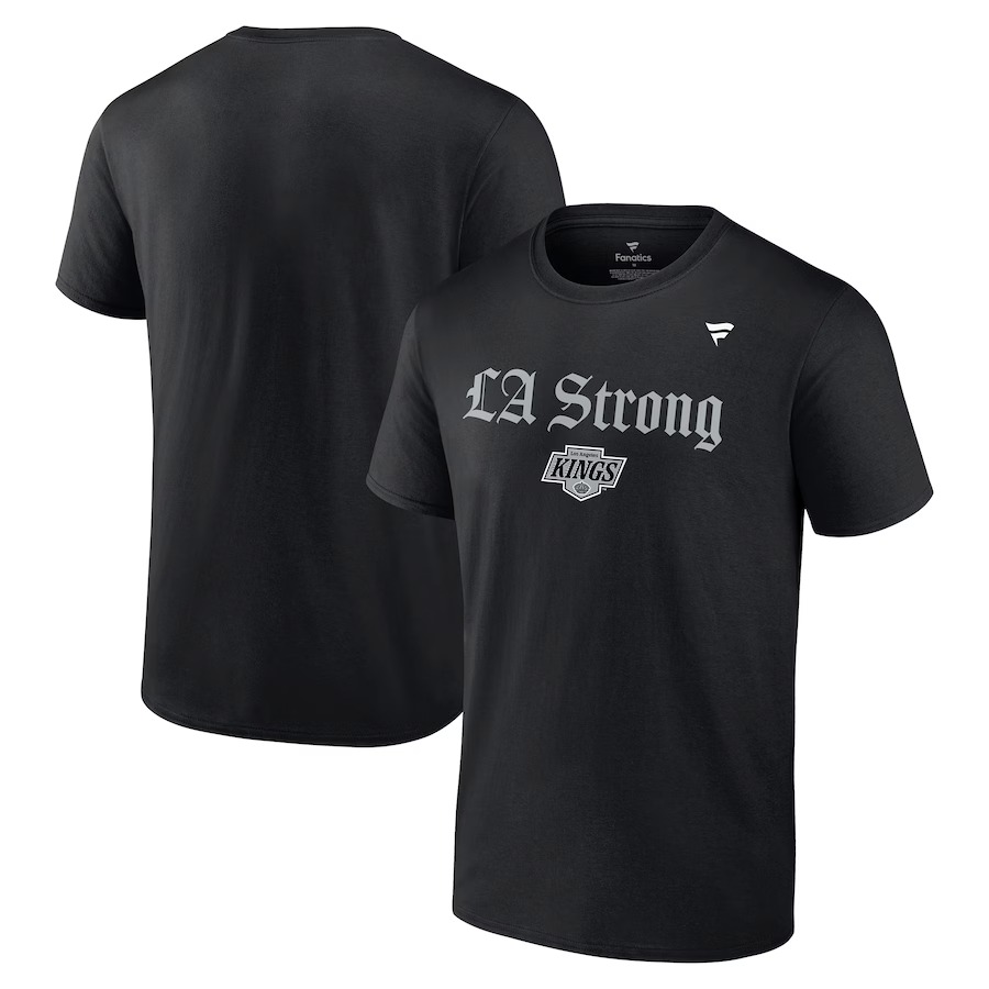 Unisex Los Angeles Kings Fanatics Black LA Strong T-Shirt - Jersey