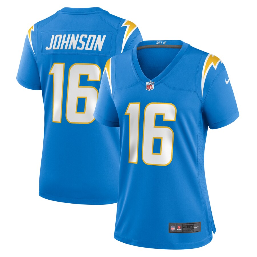 Women's Los Angeles Chargers Tyler Johnson Nike  Powder Blue Team Game Jersey - Jersey