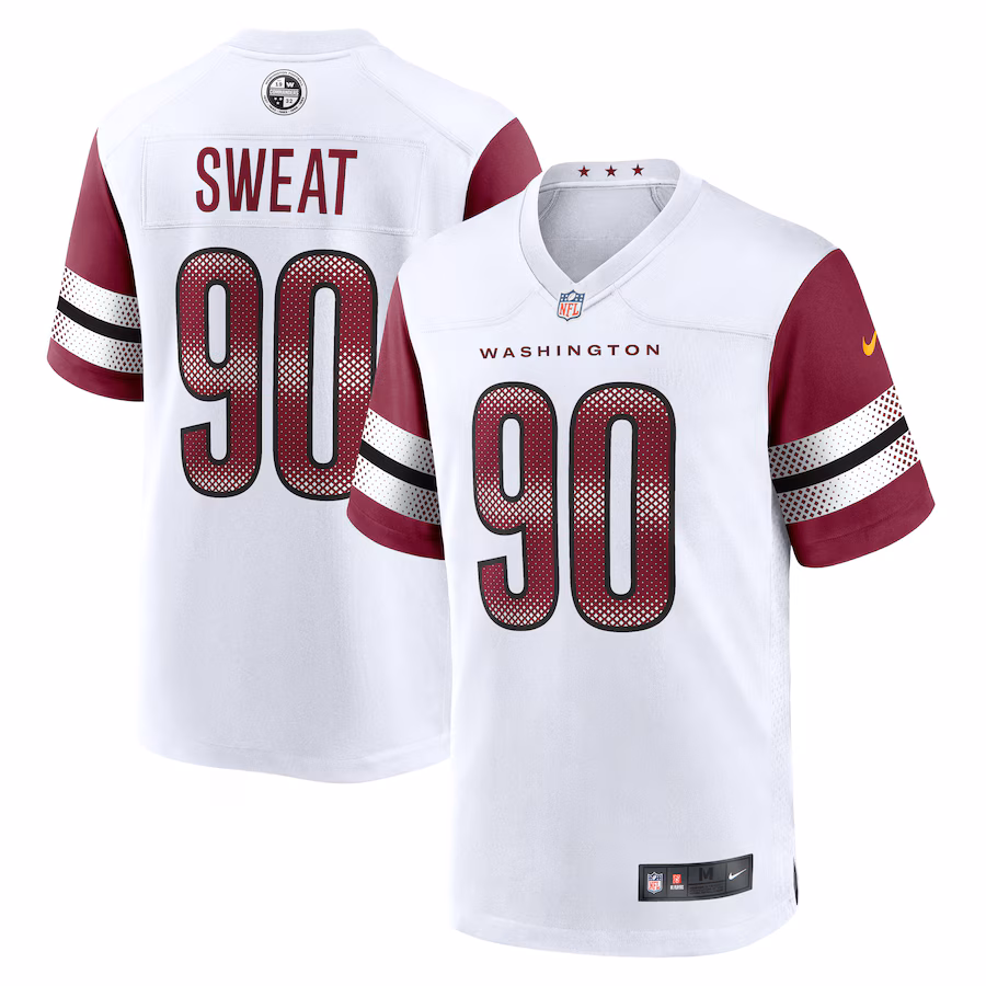 Men's Washington Commanders Montez Sweat Nike White Game Jersey - Jersey