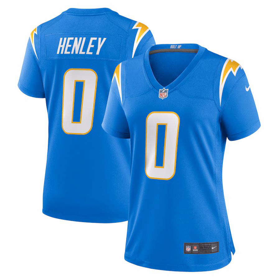 Women's Los Angeles Chargers Daiyan Henley Nike Powder Blue Team Game Jersey - Jersey