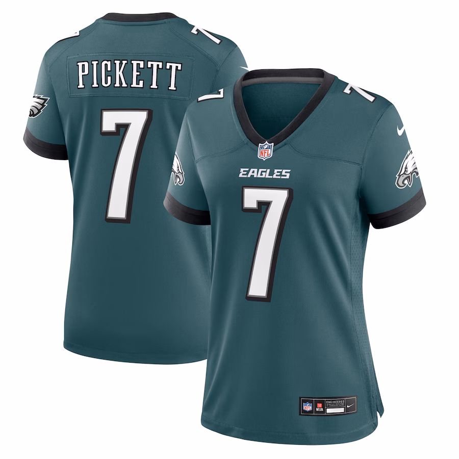 Women's Philadelphia Eagles Kenny Pickett Nike Midnight Green Game Jersey - Jersey