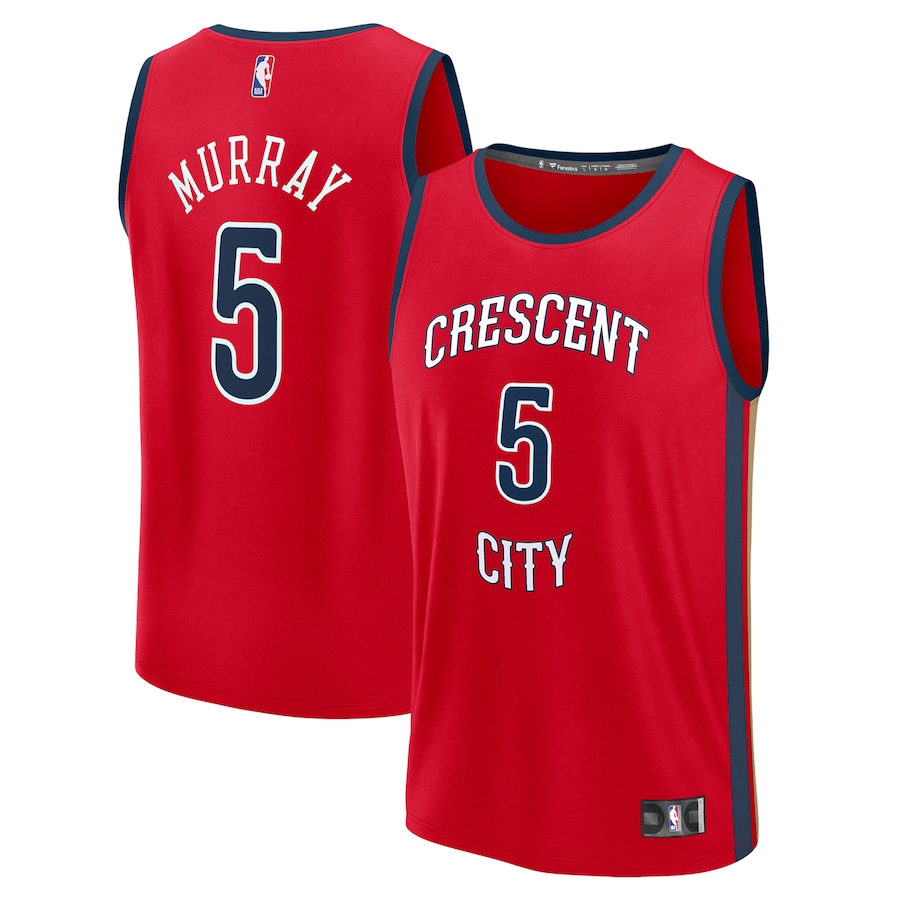 Youth New Orleans Pelicans Dejounte Murray Fanatics Red Fast Break Replica Player Jersey - Statement Edition - Jersey