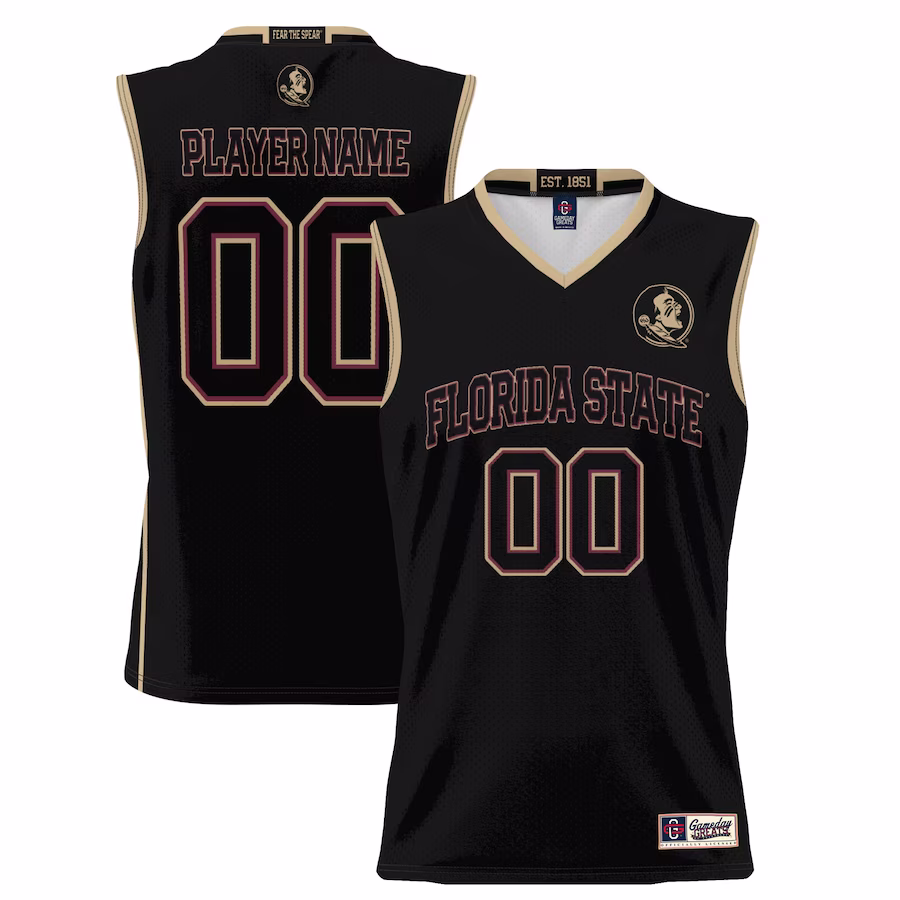 Florida State Seminoles GameDay Greats Youth NIL Pick-A-Player Lightweight Basketball Jersey - Black - Jersey
