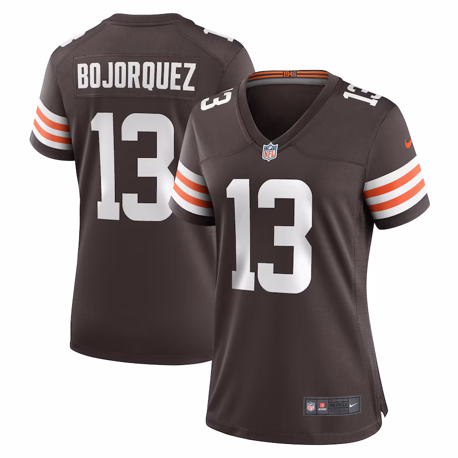 Women's Cleveland Browns Corey Bojorquez Nike Brown Game Jersey - Jersey