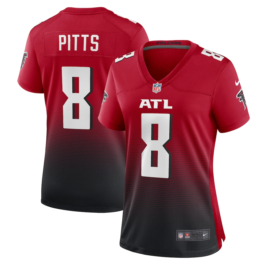 Women's Atlanta Falcons Kyle Pitts Nike Red Alternate Game Jersey - Jersey