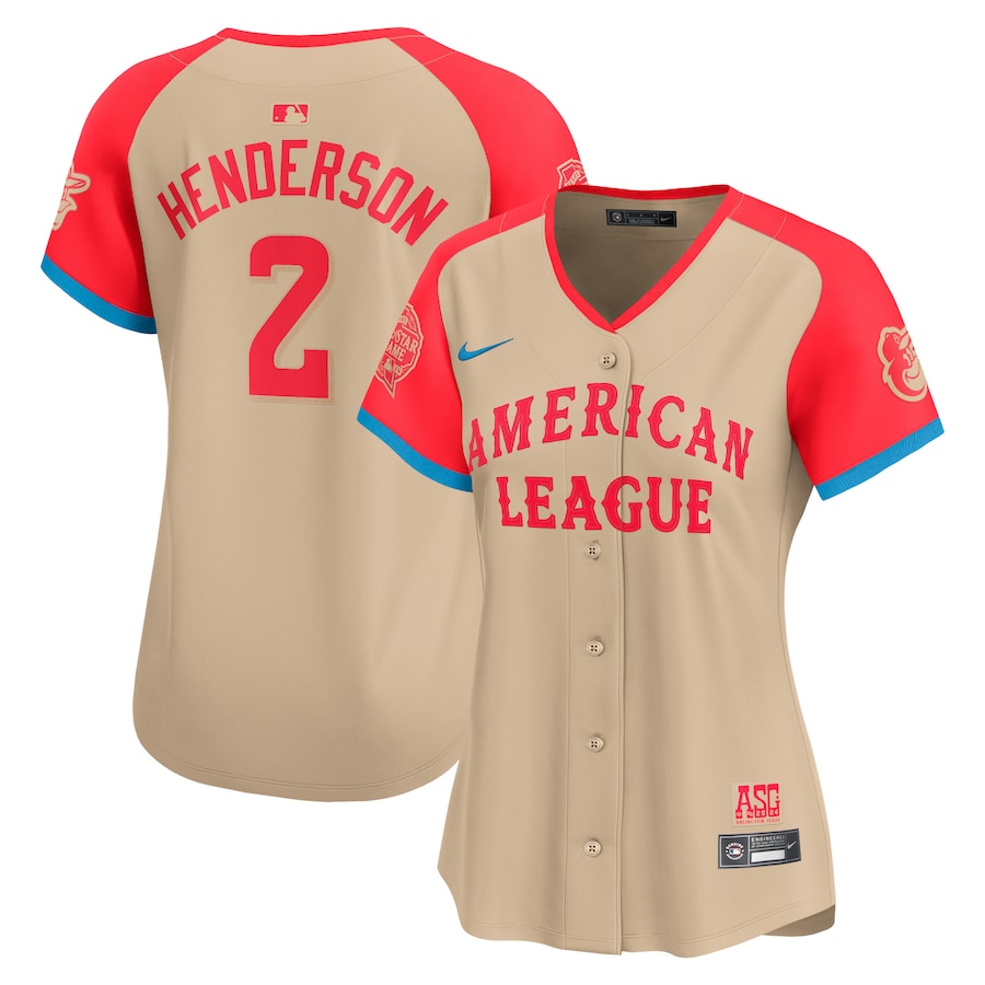 Women's American League Gunnar Henderson Nike Cream 2024 MLB All-Star Game Limited Player Jersey - Jersey