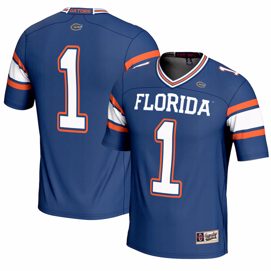 Youth GameDay Greats #1 Royal Florida Gators Football Jersey - Jersey