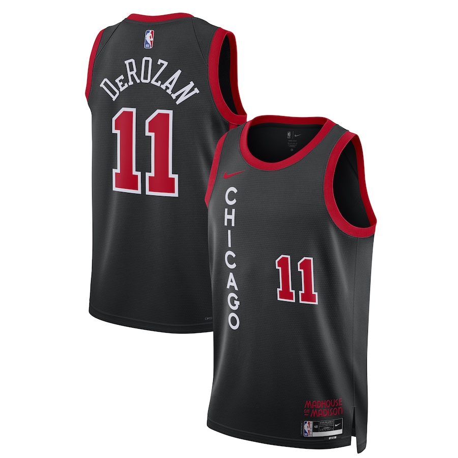 Unisex Chicago Bulls DeMar DeRozan Nike Black 2023/24 Swingman Jersey - City Edition - Jersey