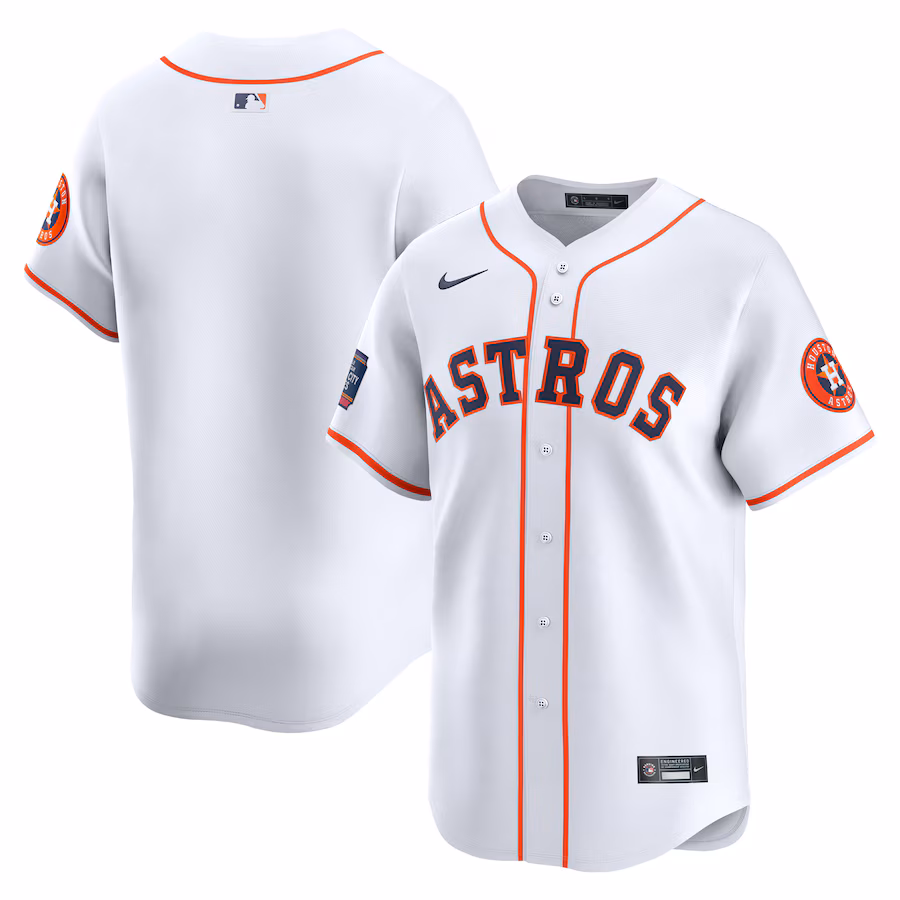Men's Houston Astros  Nike White 2024 MLB World Tour Mexico City Series Home Limited Jersey - Jersey