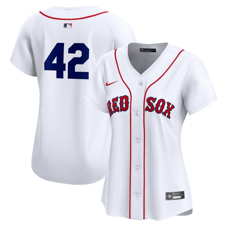 Women's Boston Red Sox  Nike White 2024 Jackie Robinson Day Home Limited Jersey - Jersey