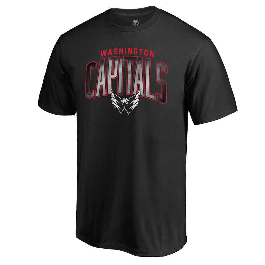 Men's Washington Capitals Black Arch Smoke T-Shirt - Jersey