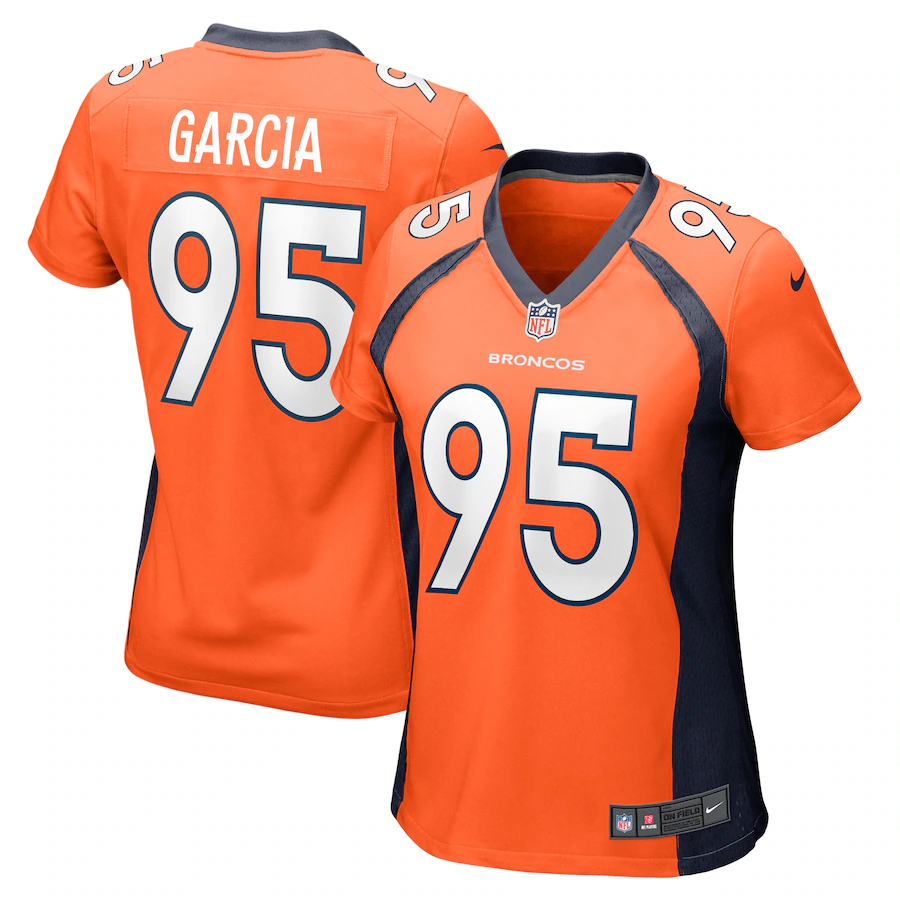 Women's Denver Broncos Elijah Garcia Nike  Orange Team Game Jersey - Jersey