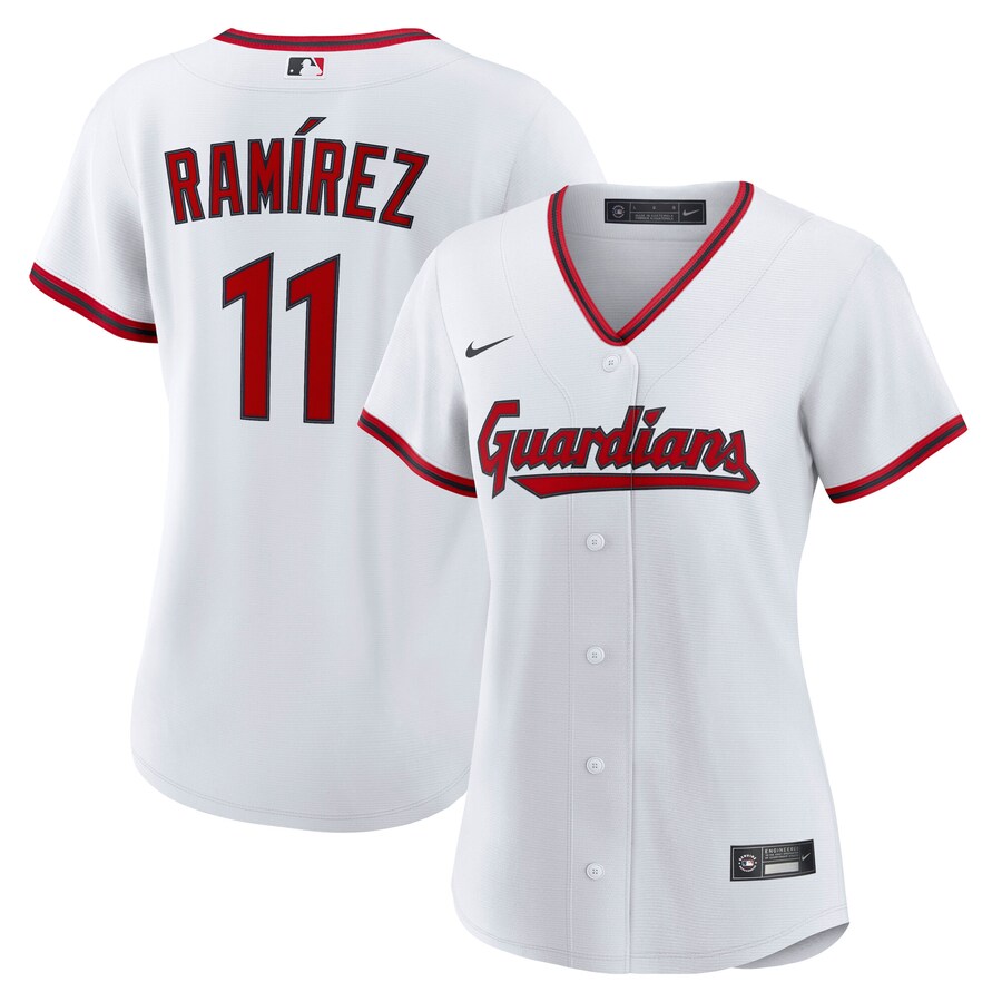 Women's Cleveland Guardians José Ramírez Nike White Home Replica Jersey - Jersey