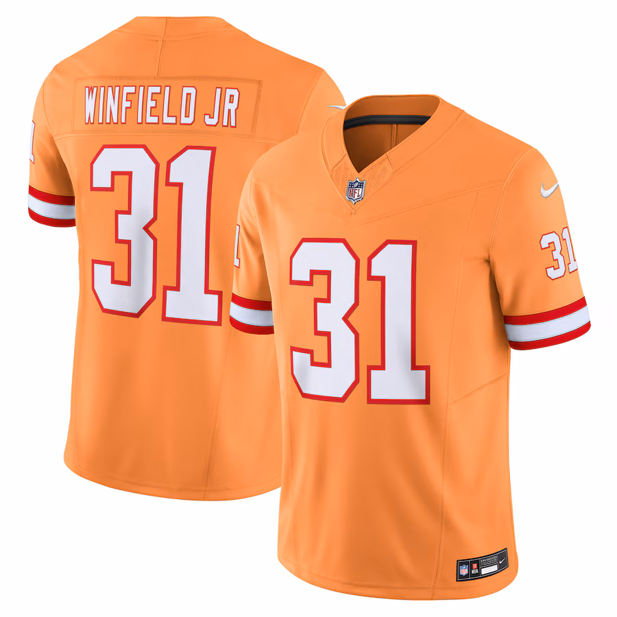 Men's Tampa Bay Buccaneers Antoine Winfield Jr. Nike Orange Vapor F.U.S.E. Limited Jersey - Jersey