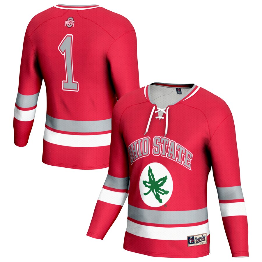Youth  Scarlet Ohio State Buckeyes Lightweight Women's Hockey Team Fashion Jersey - Jersey