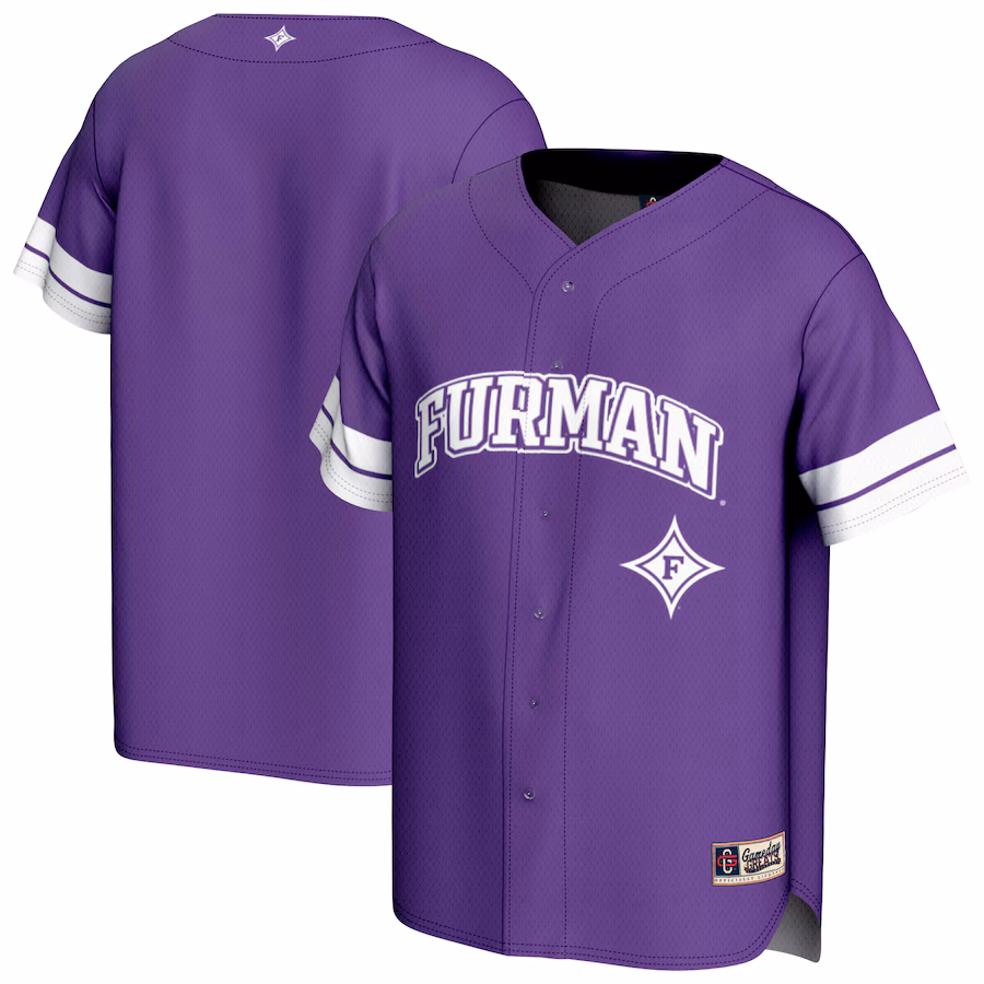 Youth GameDay Greats Purple Furman Paladins Spirit Baseball Jersey - Jersey