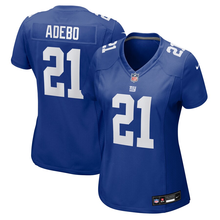 Women's New York Giants Paulson Adebo Nike Royal Team Game Jersey - Jersey