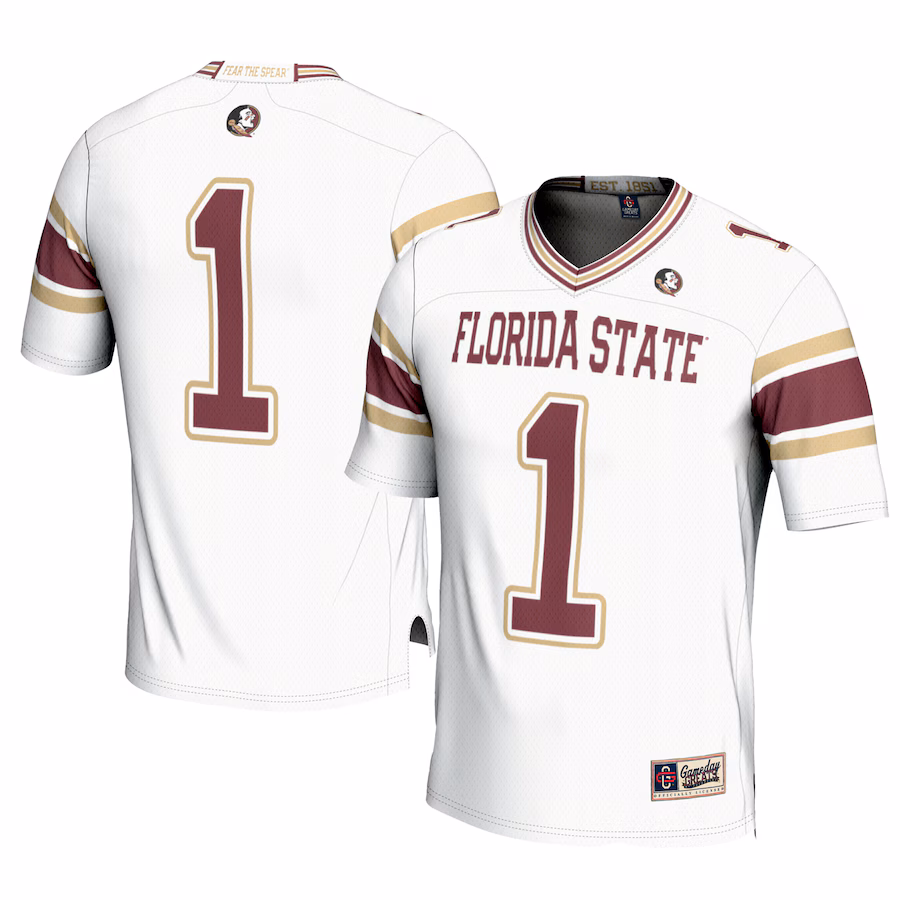 Youth GameDay Greats #1 White Florida State Seminoles Football Jersey - Jersey