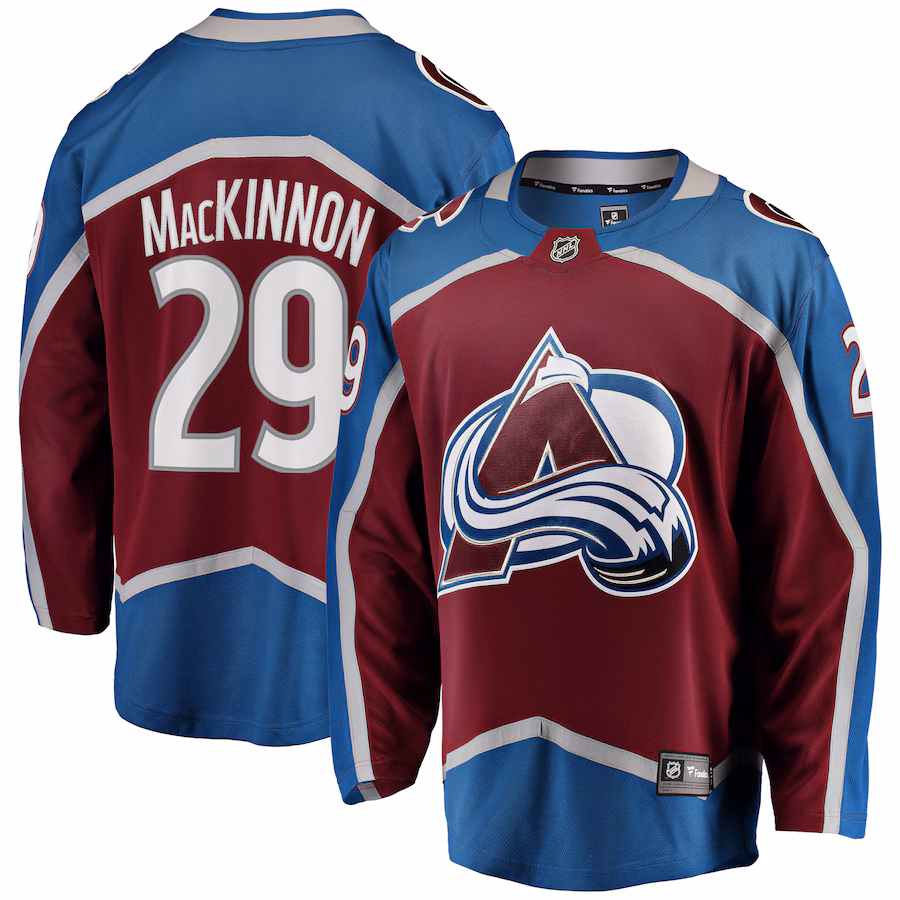 Men's Colorado Avalanche Nathan MacKinnon Fanatics Burgundy Breakaway Player Jersey - Jersey