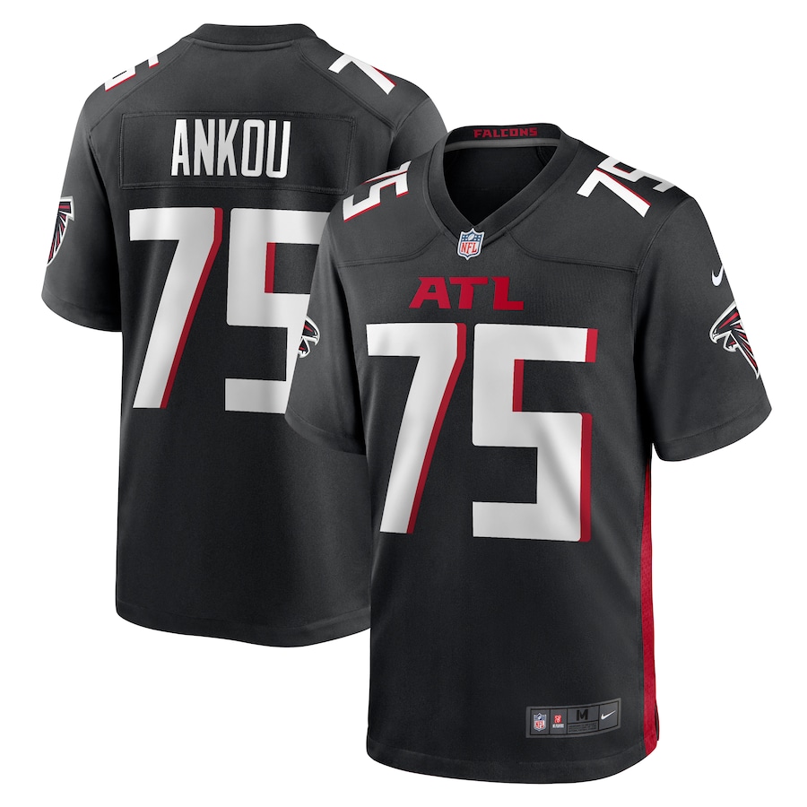 Men's Atlanta Falcons Eli Ankou Nike  Black  Game Jersey - Jersey