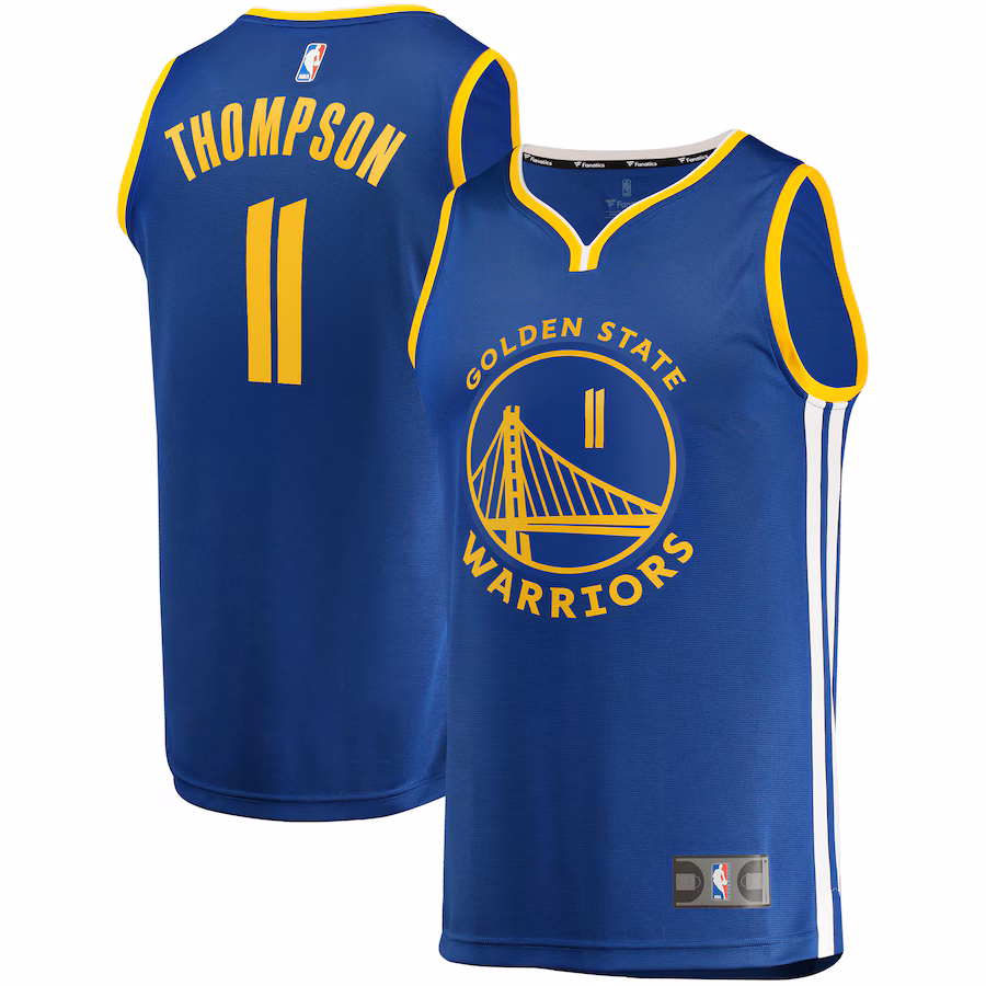Men's Golden State Warriors Klay Thompson Fanatics Royal Fast Break Replica Player Jersey - Icon Edition - Jersey
