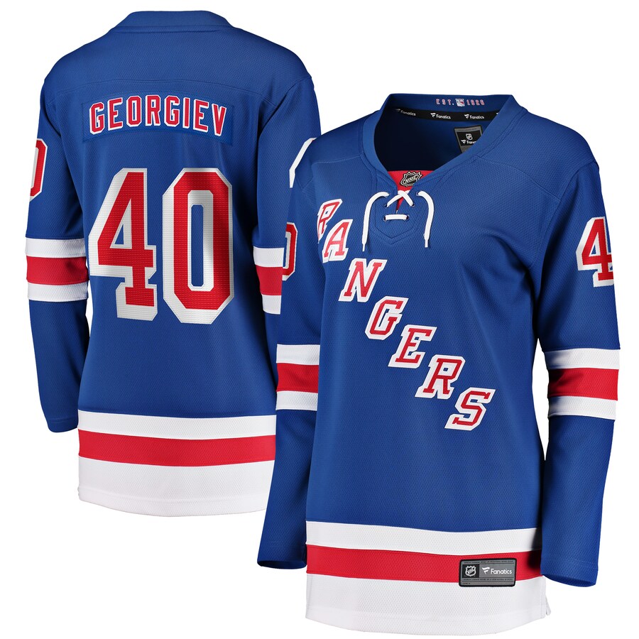 Alexandar Georgiev New York Rangers Fanatics Branded Women's Home Breakaway Player Jersey - Blue - Jersey