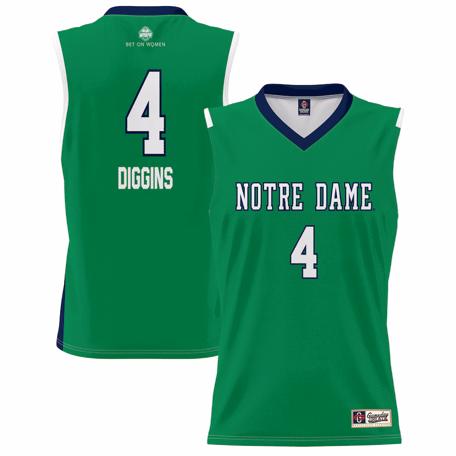 Unisex GameDay Greats Skylar Diggins Green Notre Dame Fighting Irish Lightweight Basketball Alumni Jersey - Jersey