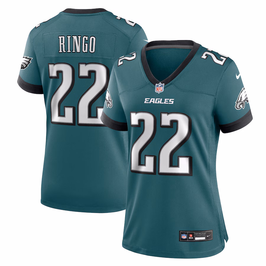 Women's Philadelphia Eagles Kelee Ringo Nike Midnight Green Team Game Jersey - Jersey