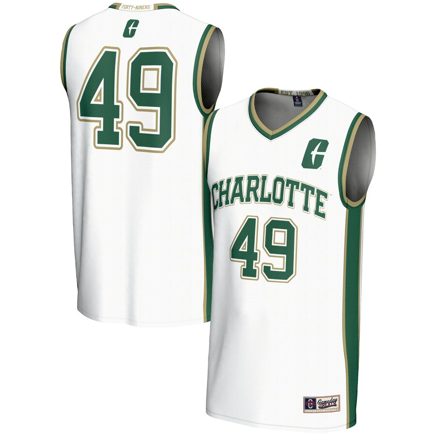 Unisex GameDay Greats #49 White Charlotte 49ers Lightweight Basketball Jersey - Jersey