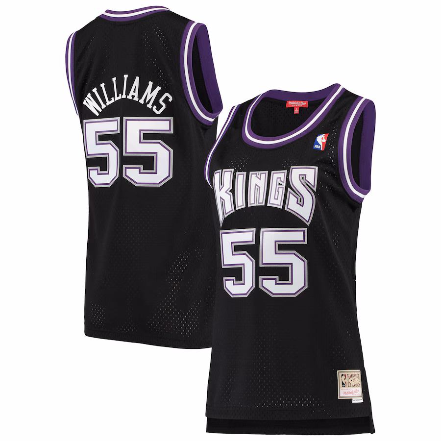 Women's Sacramento Kings Jason Williams Mitchell & Ness Black 2000/01 Hardwood Classics Swingman Jersey - Jersey